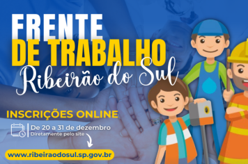 Inscrições Abertas para Frente de Trabalho Municipal