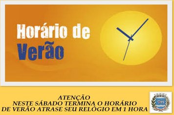 HORÁRIO DE VERÃO