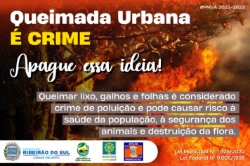 Queimada Urbana É CRIME