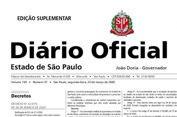 Diário Oficial do Estado de SP