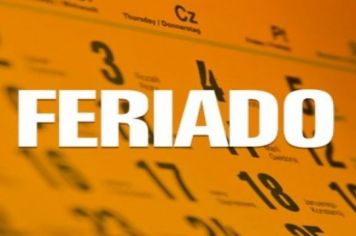 Antecipação de Feriado (09 de julho para 25 de maio)