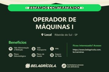 VAGA DE EMPREGO!