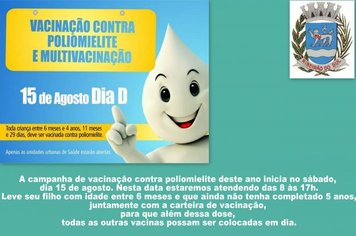 CAMPANHA DE VACINAÇÃO CONTRA POLIOMIELITE