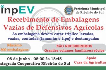 RECEBIMENTO DE EMBALAGENS VAZIAS