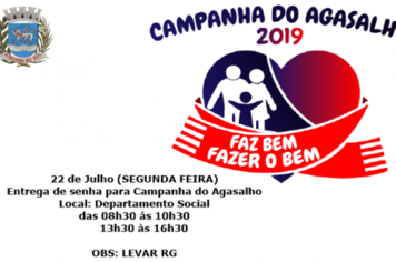 CAMPANHA DO AGASALHO 2019