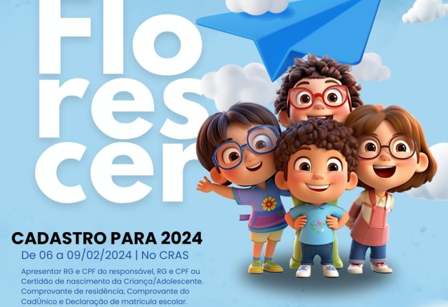 Cadastro para 2024 - Centro de Convivência Florescer