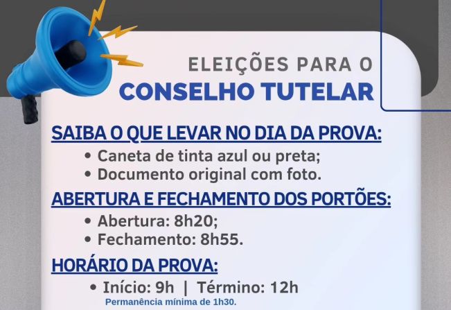 Prova Escrita para Eleições do Conselho Tutelar 2023