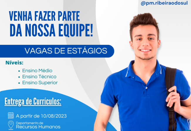 Venha fazer parte da nossa equipe!