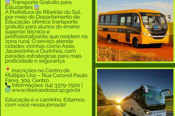 Estudantes de Ribeirão do Sul!
