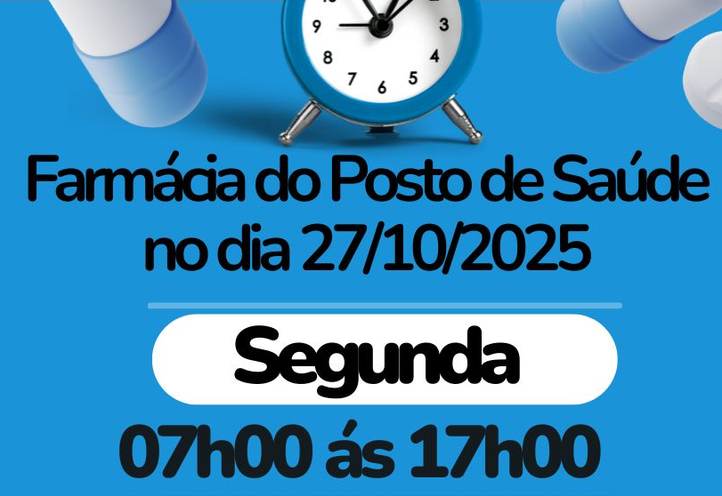 Horario da Farmacia no feriado do dia 27/10/2025