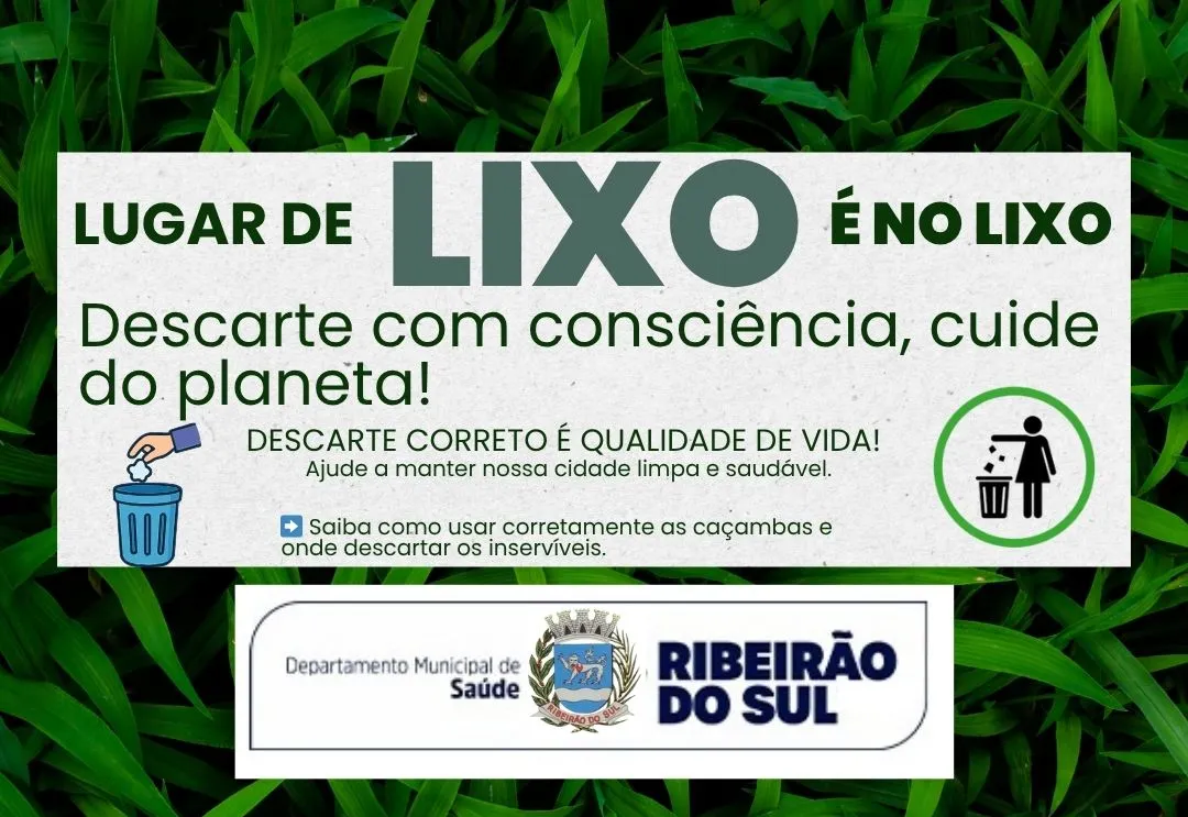 Descarte corretamente o Lixo